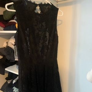 Black lace dress